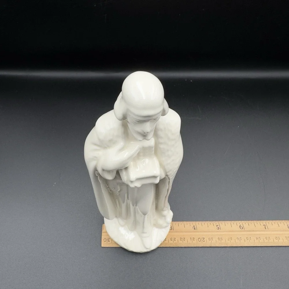 HOLLAND MOLD Vintage 1966 Nativity Tall King Wise Man with Box,‎ Glazed White
